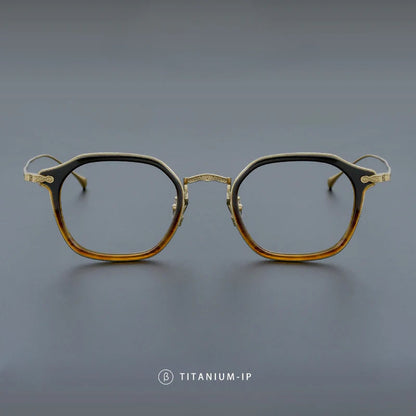 Retro Square Titanium Glasses Frames additional product view