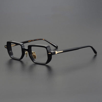 Retro Rectangular Glasses Frames side view