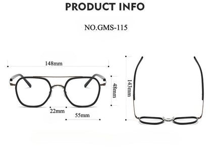 Vintage Round Titanium Glasses Frames additional product view