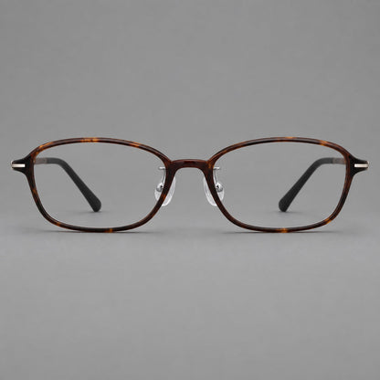 Soft oval plastic eyeglasses with a narrow bridge and gently rounded outer corners in Tortoiseshell, front view additional product view
