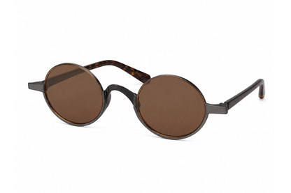 Retro Oval Titanium Polarized Sunglasses side view