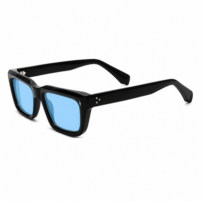 Vintage Square Acetate Polarized Sunglasses side view