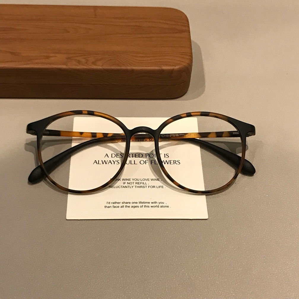 Rounded Square Frames | Slim Temples - Matte Tortoiseshell
