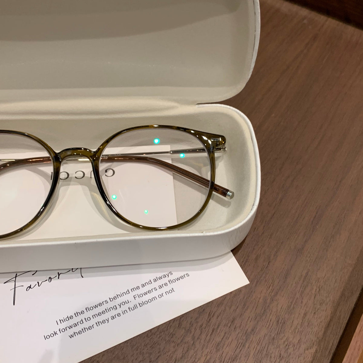 Round Eyeglass Frames with a Defined Browline, Cool Tea Brown or Oolong Tea Brown