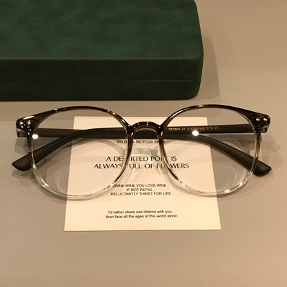 Oval TR Eyeglass Frames | Coffee Brown or Black