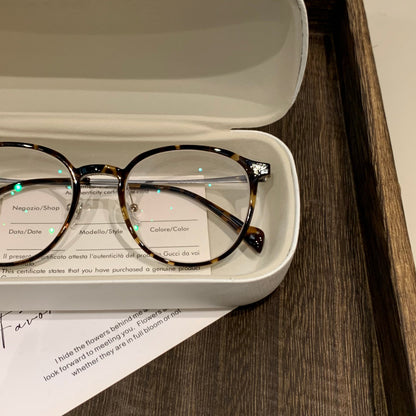 Slender Round Frames | Tortoise, Black or Clear front view
