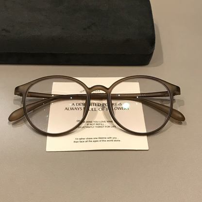 Oversized Rounded Frames | Matte Tea Brown side view
