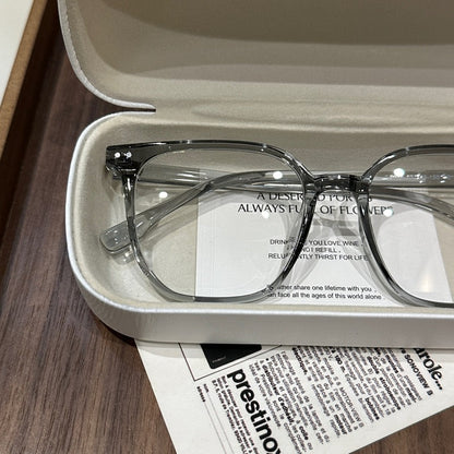 Oversized Rounded Square Eyeglass Frames frame detail