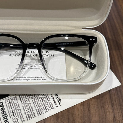 Oversized Rounded Square Eyeglass Frames temple detail