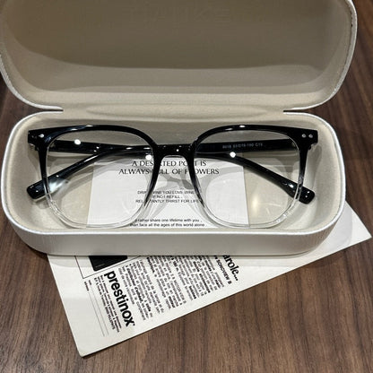 Oversized Rounded Square Eyeglass Frames lens detail