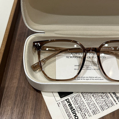 Oversized Rounded Square Eyeglass Frames front view