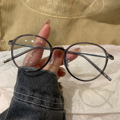 Thin-Rim Round Frames | Gray or Tea Brown