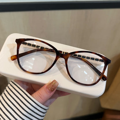 Cat-Eye Frames | Chain-Style Temple Details additional product view