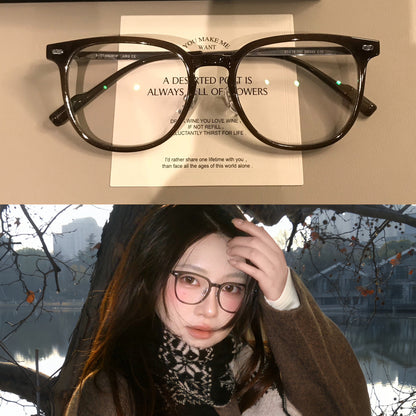 Rounded Square Frames | Latte Brown or Black side view