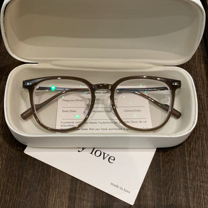 Rounded Square Frames | Latte Brown or Black front view