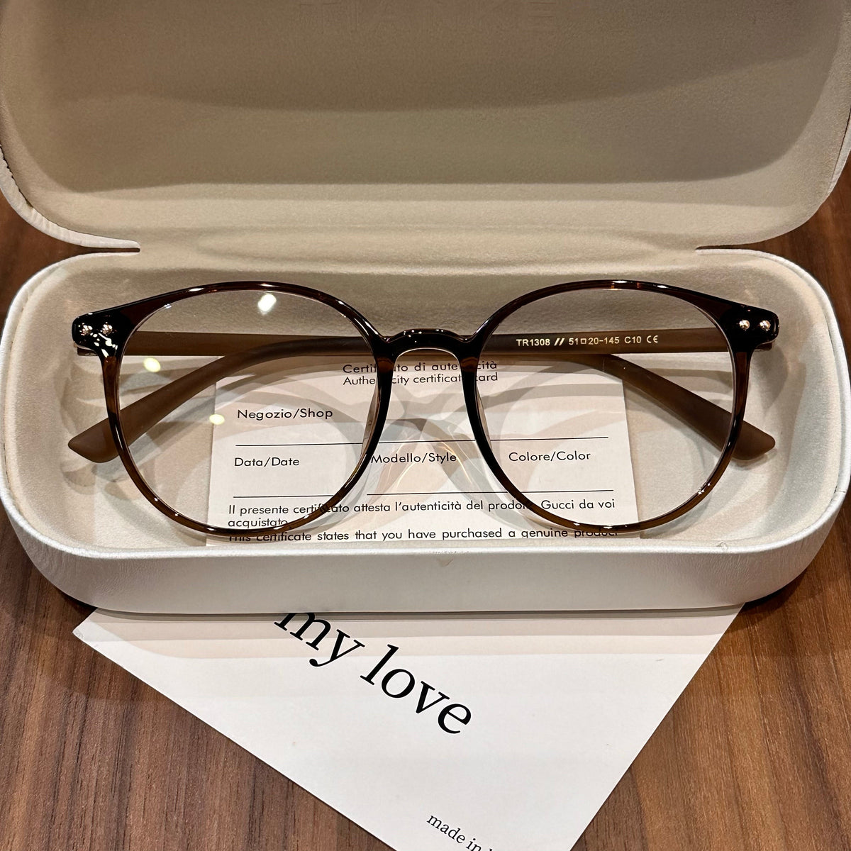 Retro Square Frames | Thin Temples - Chestnut Brown