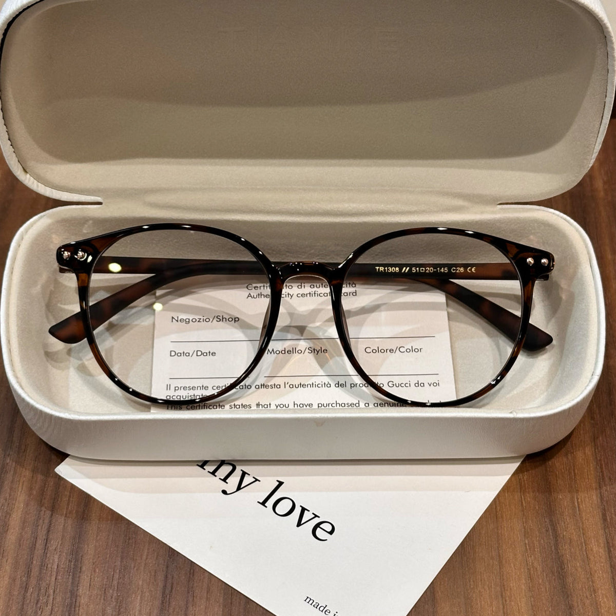 Retro Square Frames | Thin Temples side view