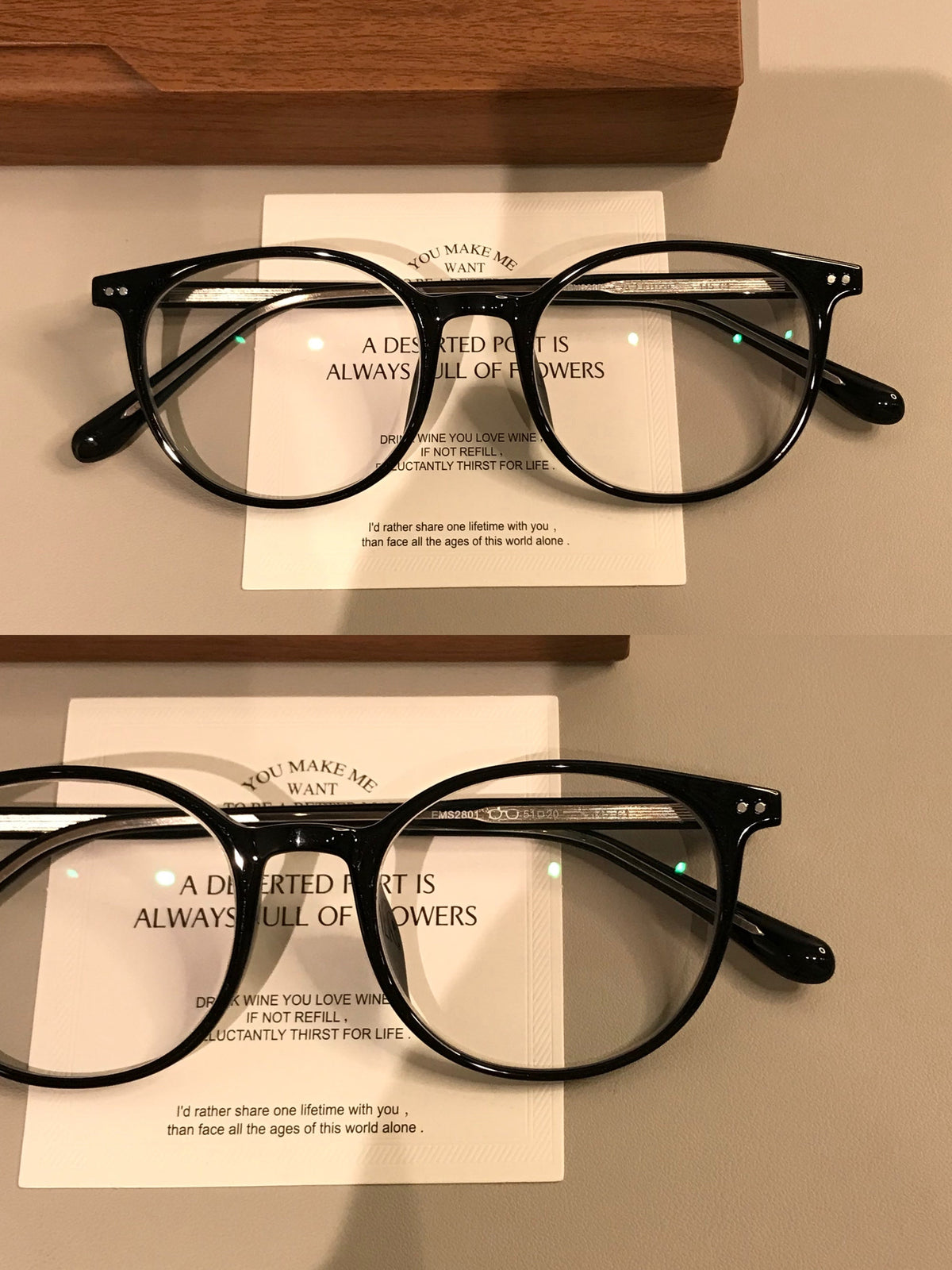 Retro Round Frames | Keyhole Bridge front view