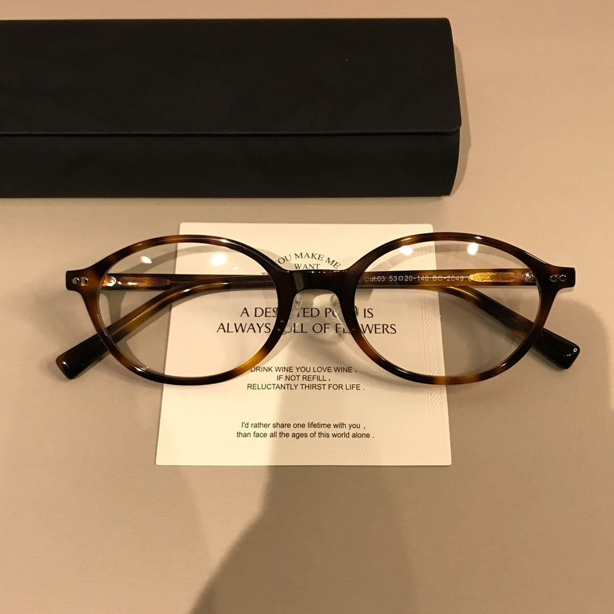 Wide Oval Eyeglass Frames | Tortoiseshell - Tortoiseshell