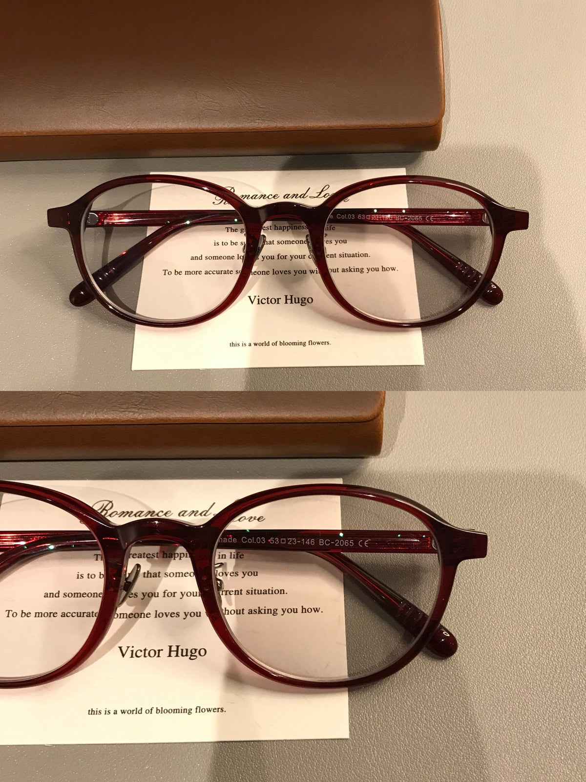 Oval Frames | Black, Burgundy or Tortoise front view