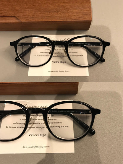 Oval Frames | Black, Burgundy or Tortoise side view