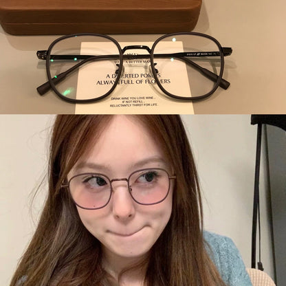 Matte Round Eyeglass Frames | Mocha Brown