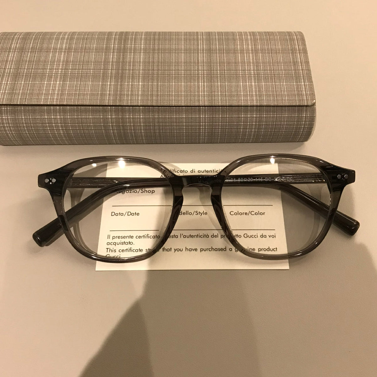 Retro Rounded Eyeglass Frames | Broad Temples - Transparent Gray