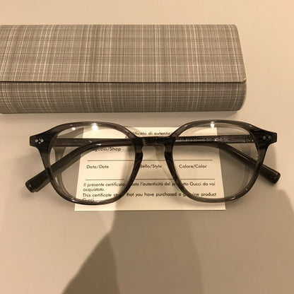 Retro Rounded Eyeglass Frames | Broad Temples additional product view