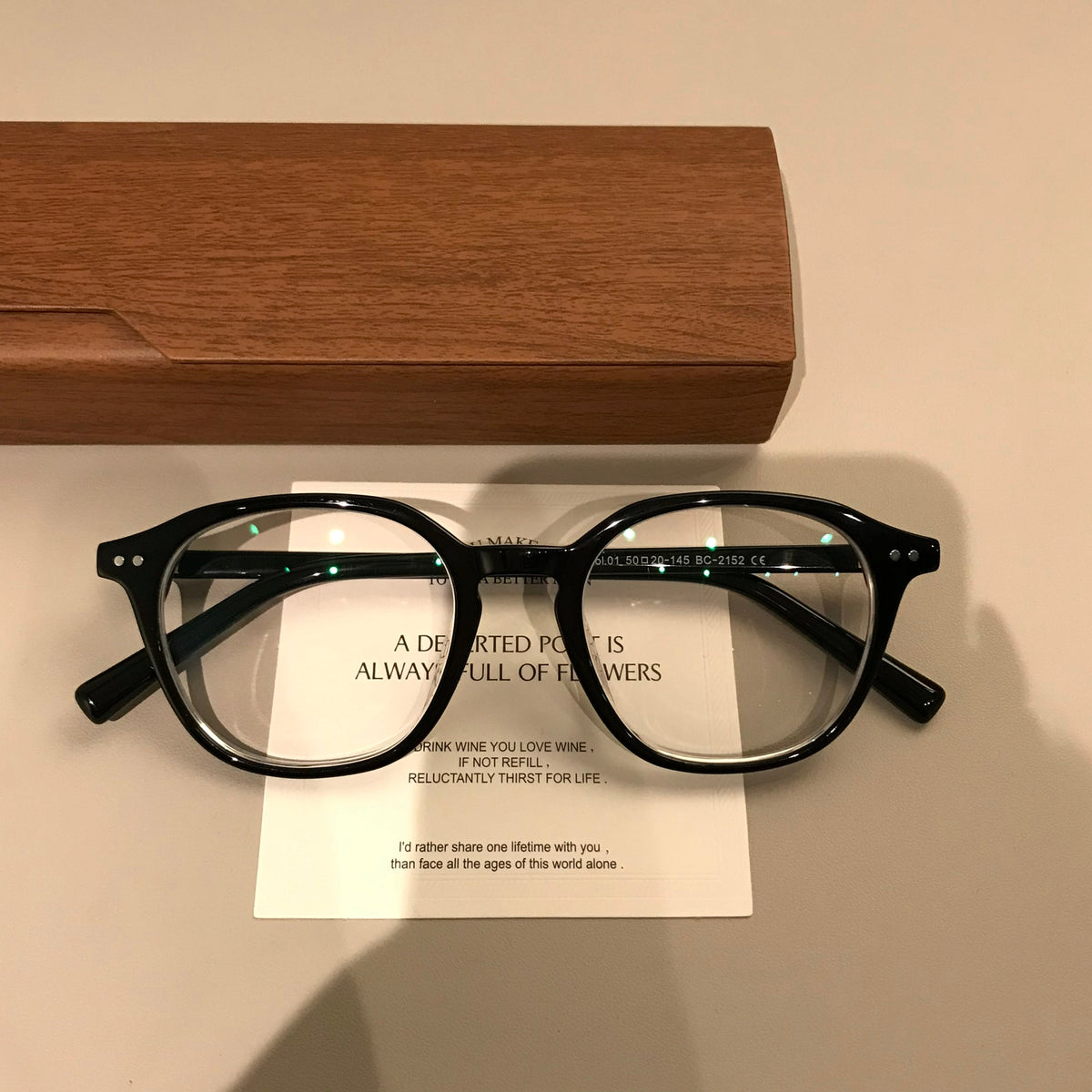 Retro Eyeglass Frames with a Rounded Front and Broad Temples, Four Colors
