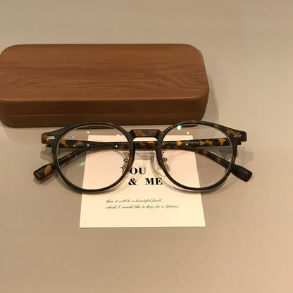 Round Eyeglass Frames | Corner Accents additional product view