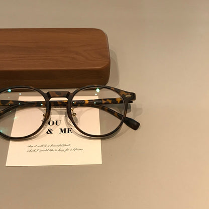 Round Eyeglass Frames | Corner Accents additional product view
