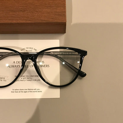 Cat-Eye Eyeglass Frames | Amber Brown or Black additional product view