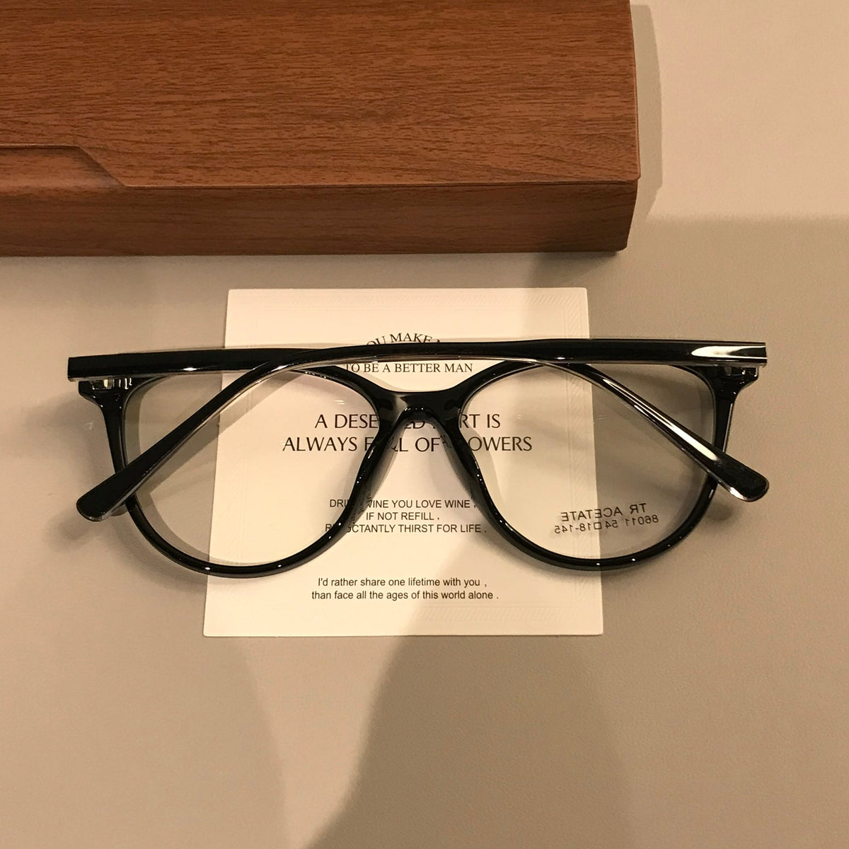 Cat-Eye Eyeglass Frames | Amber Brown or Black additional product view