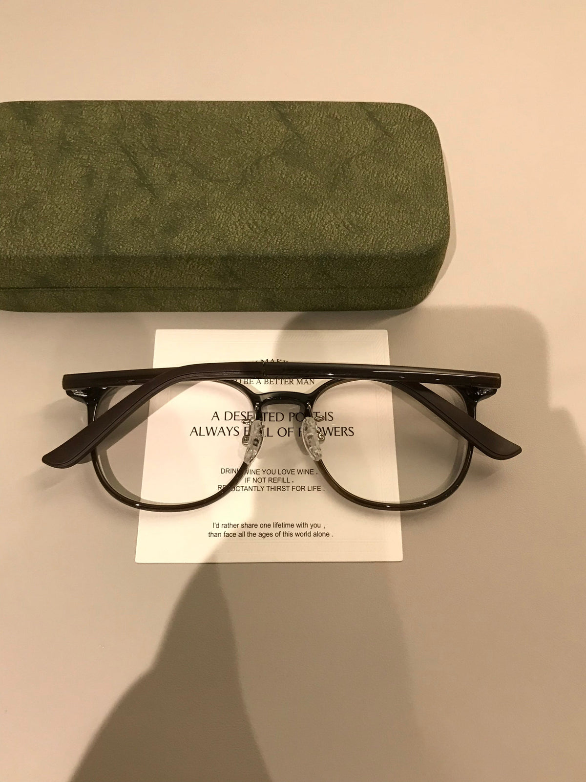 Compact Round Eyeglass Frames | Corner Accents additional product view