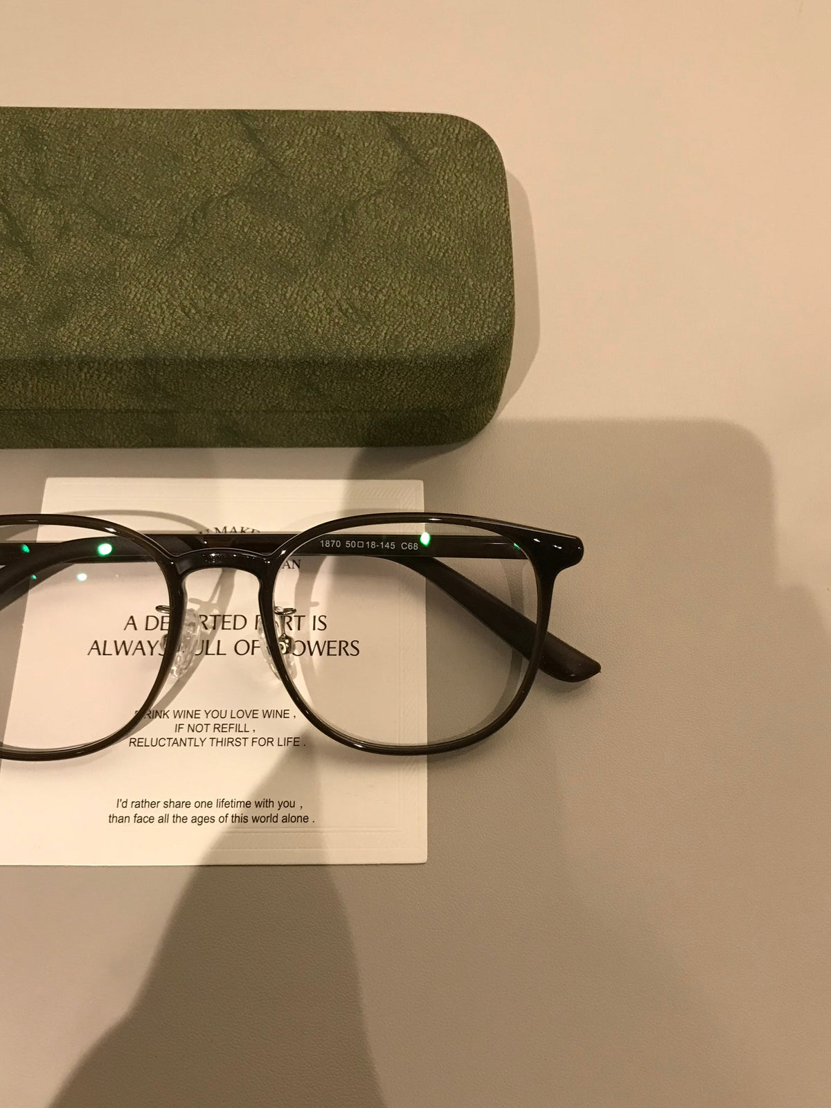 Compact Round Eyeglass Frames | Corner Accents additional product view