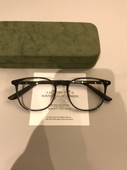 Compact Round Eyeglass Frames | Corner Accents additional product view