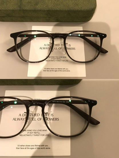 Compact Round Eyeglass Frames | Corner Accents additional product view