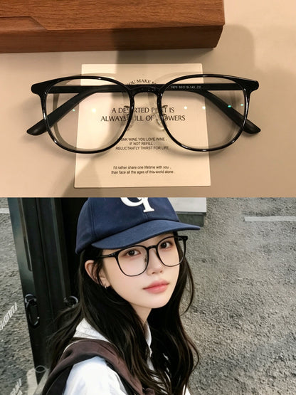 Compact Round Eyeglass Frames | Corner Accents side view