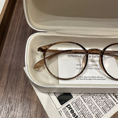 Rounded Square Frames | Brown, Black or Clear side view
