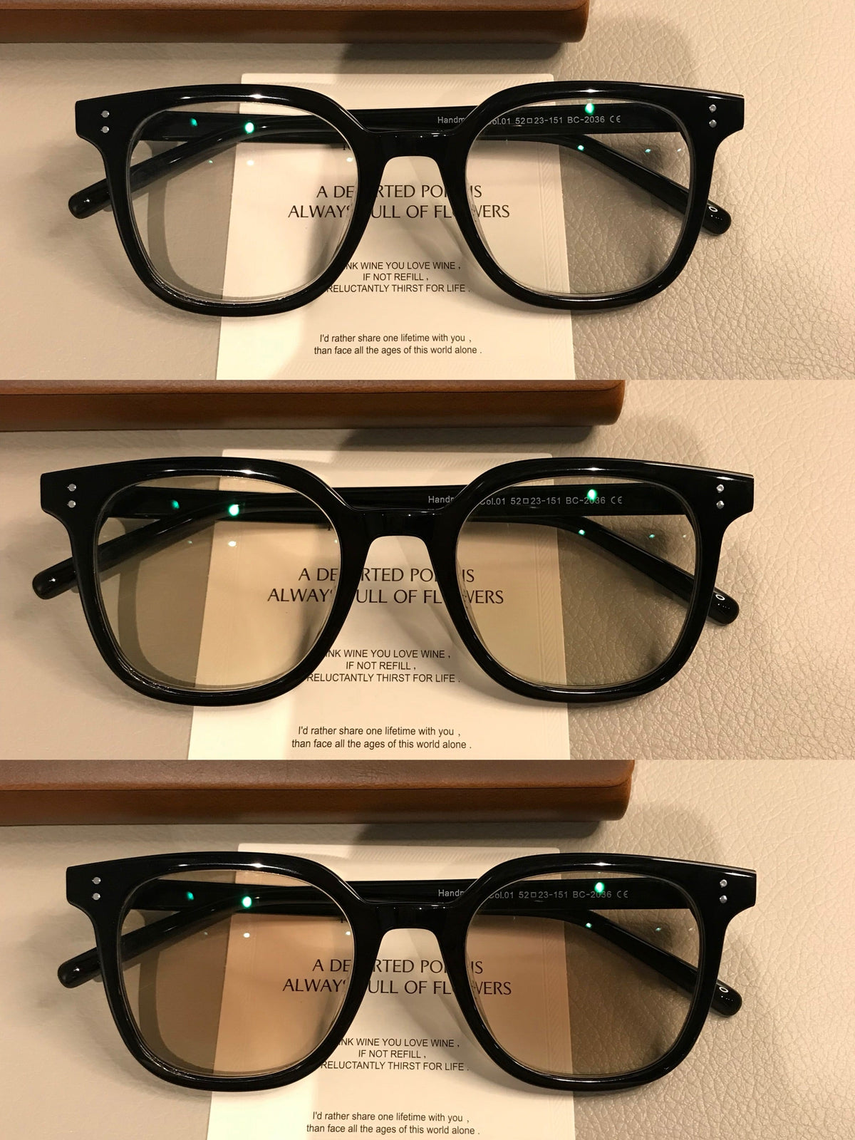 Geometric Square Eyeglass Frames | Size Options additional product view