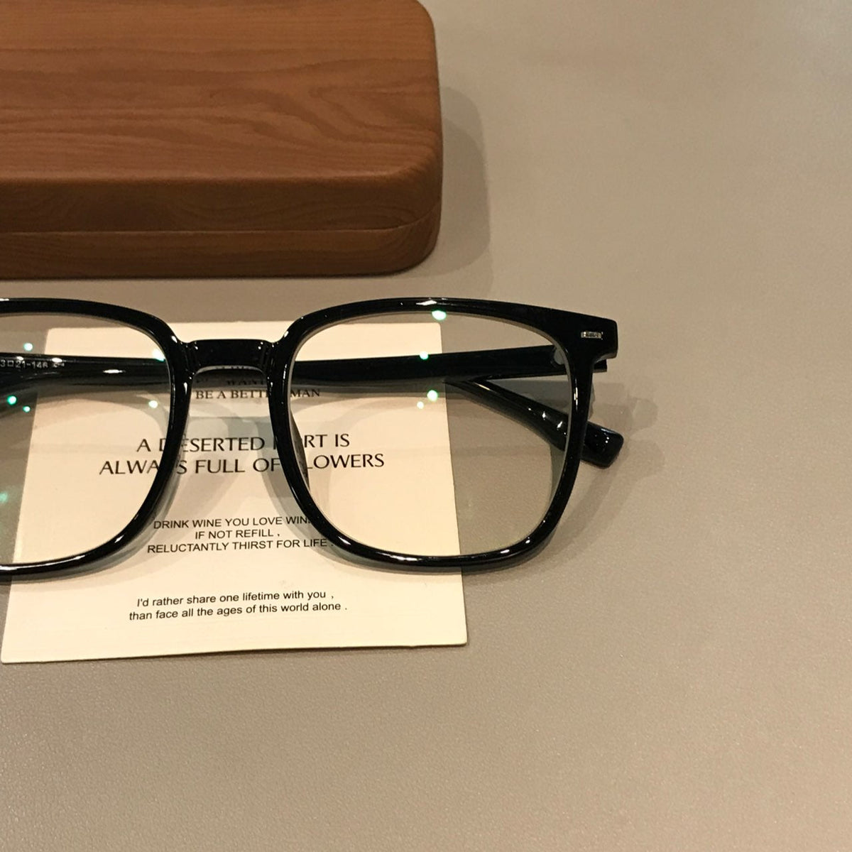 Geometric Square Eyeglass Frames | Size Options additional product view