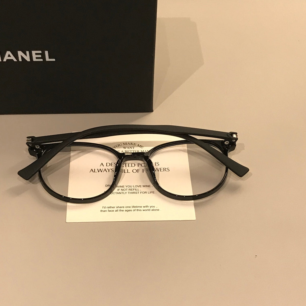 Women's Rounded Square Eyeglass Frames with a Slim Profile, Black