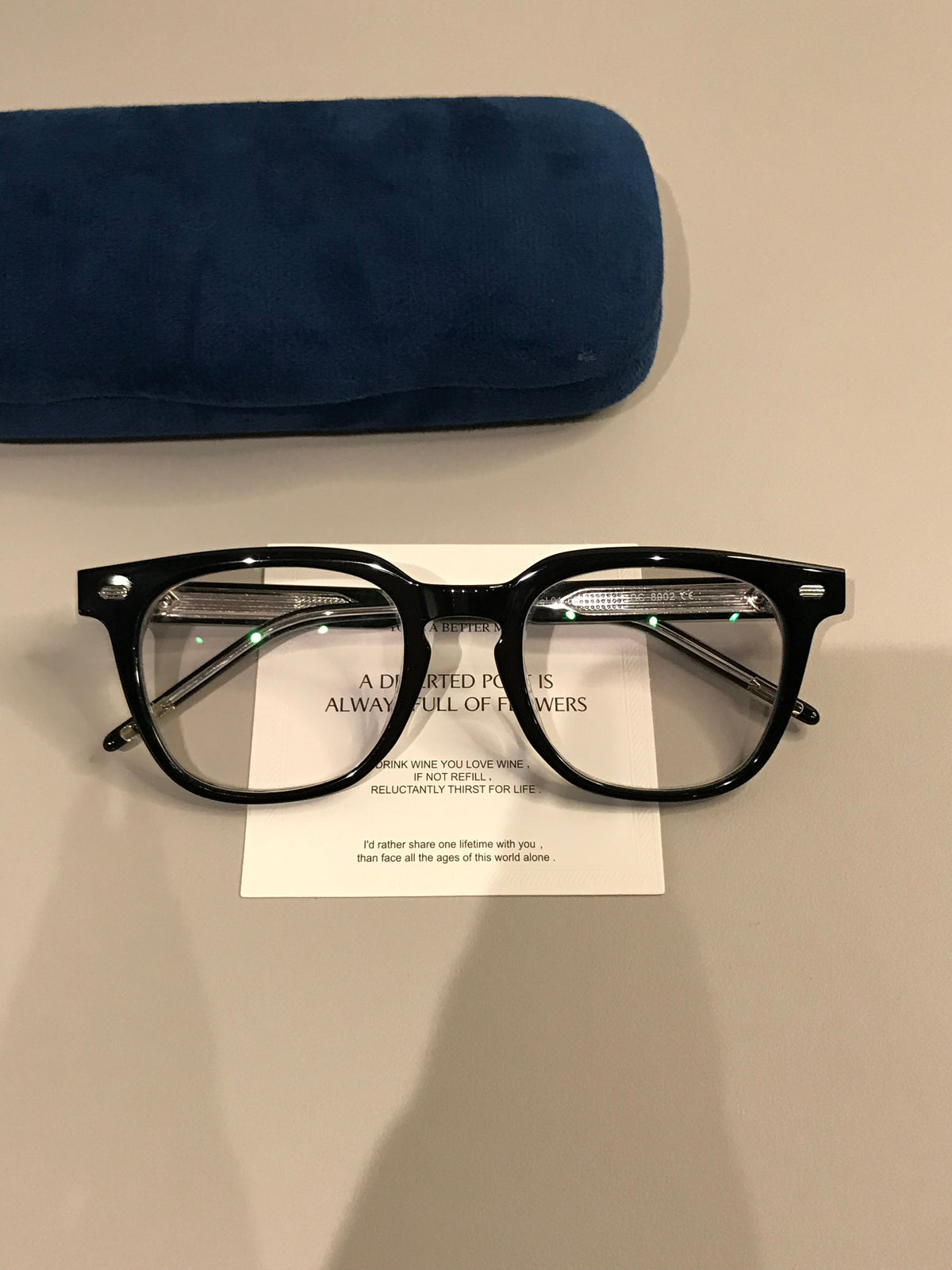 Men's Thick-Rim Rectangle Eyeglass Frames front view