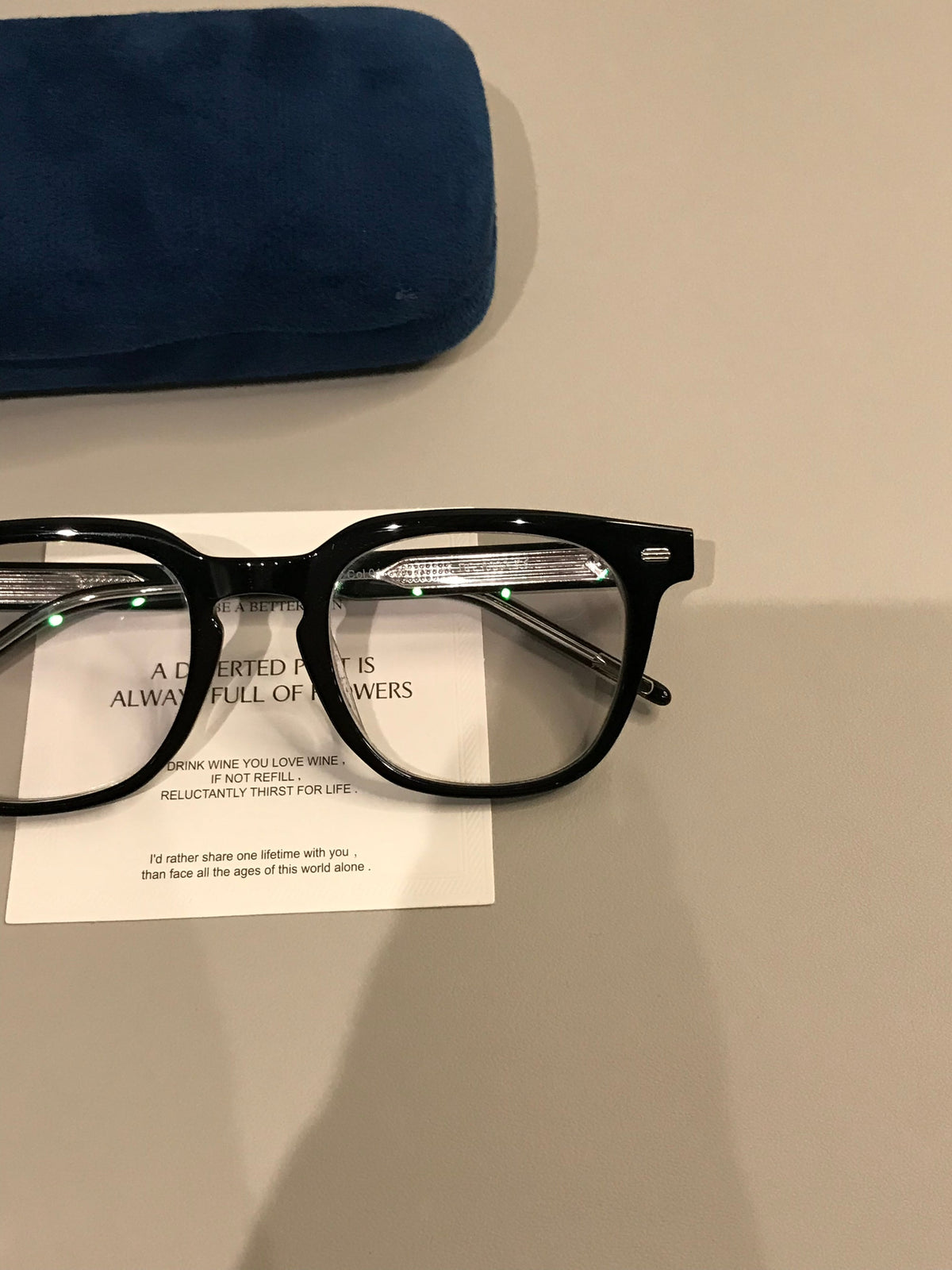 Men's Thick-Rim Rectangle Eyeglass Frames additional product view
