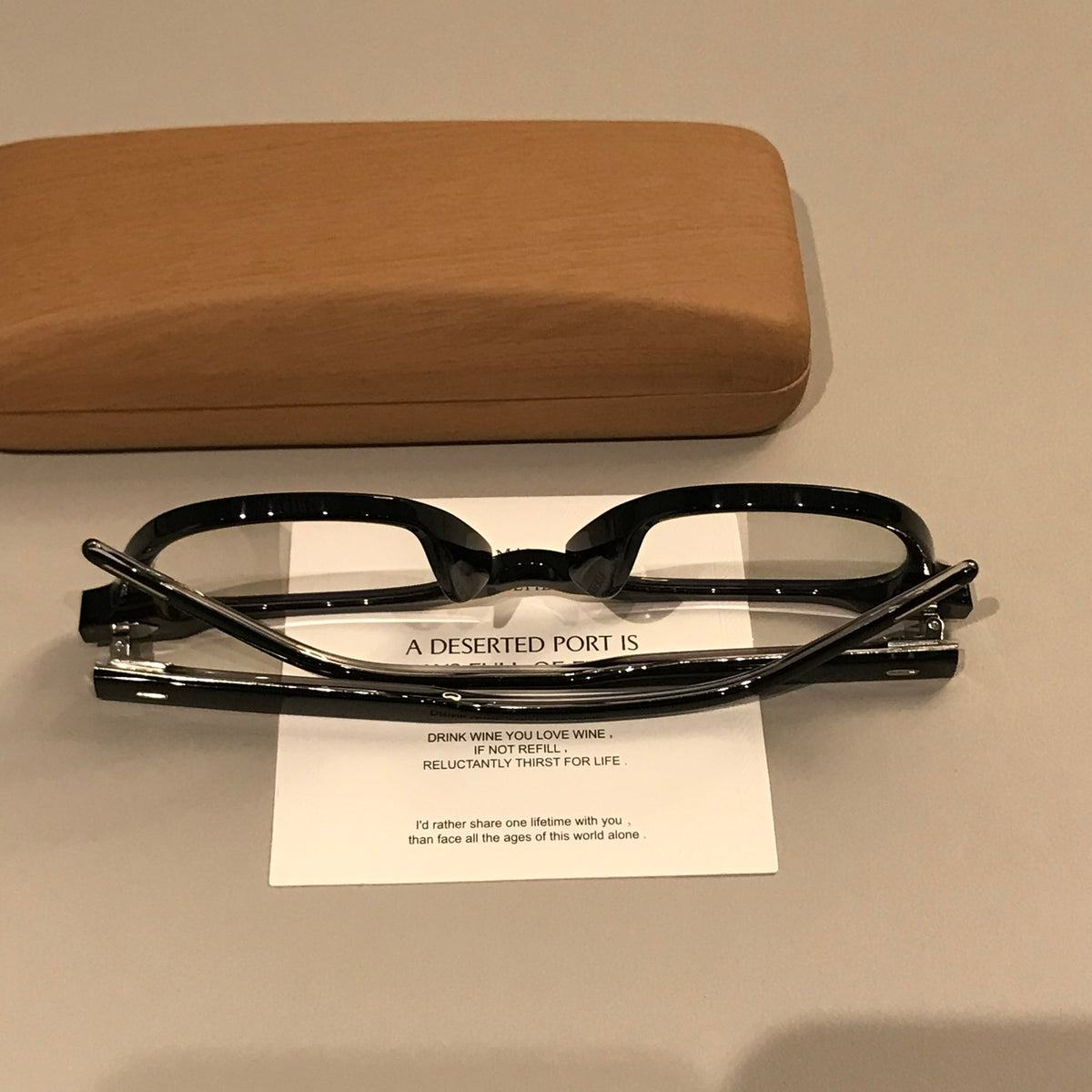 Men's Thick-Rim Rectangle Eyeglass Frames additional product view
