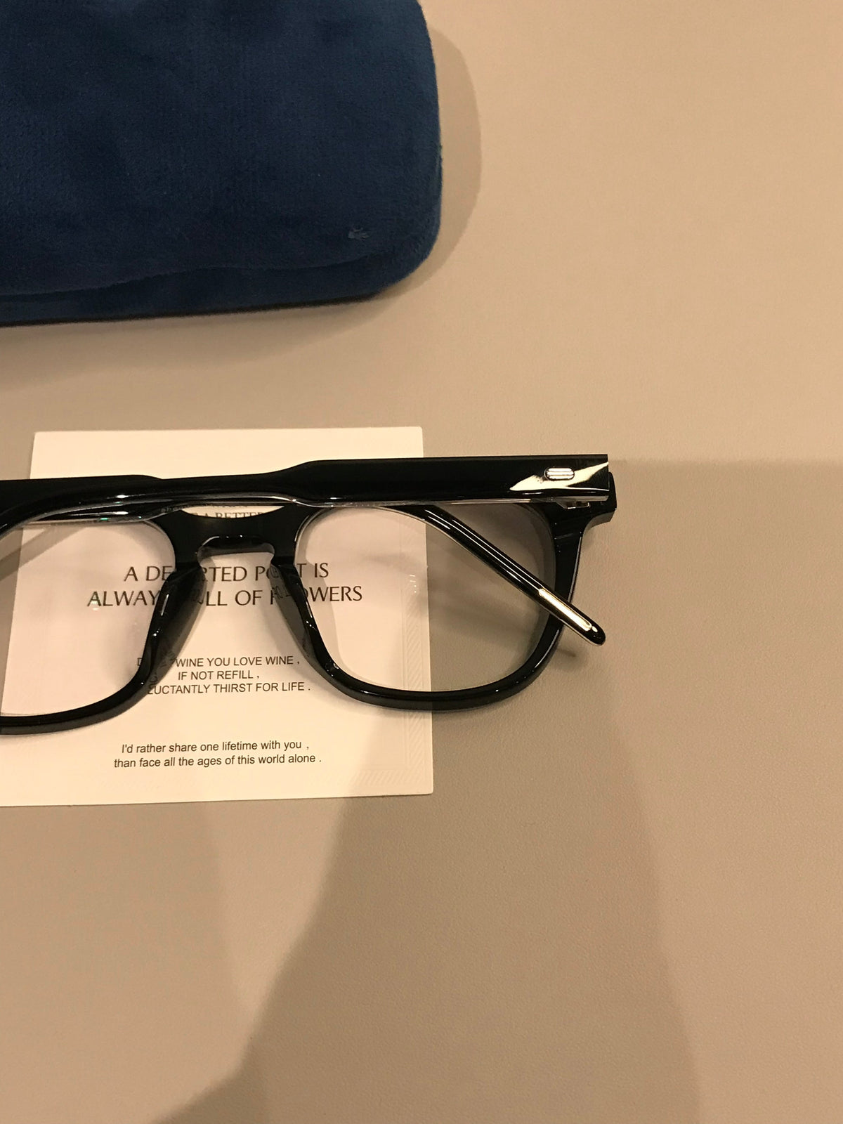 Men's Thick-Rim Rectangle Eyeglass Frames additional product view