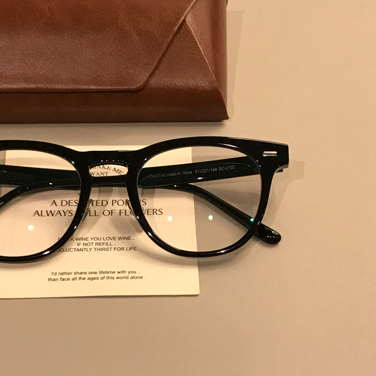 Men's Oversized Square Frames | Thick Black Front frame detail