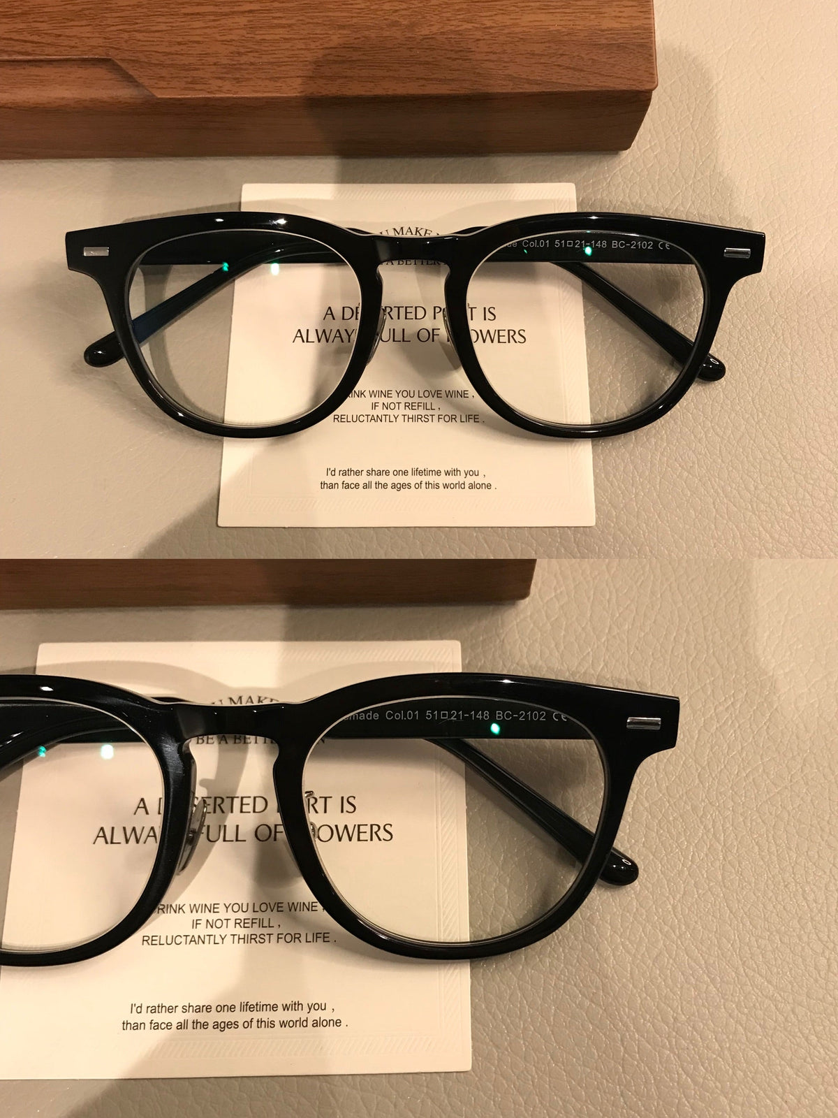 Men's Oversized Square Frames | Thick Black Front side view