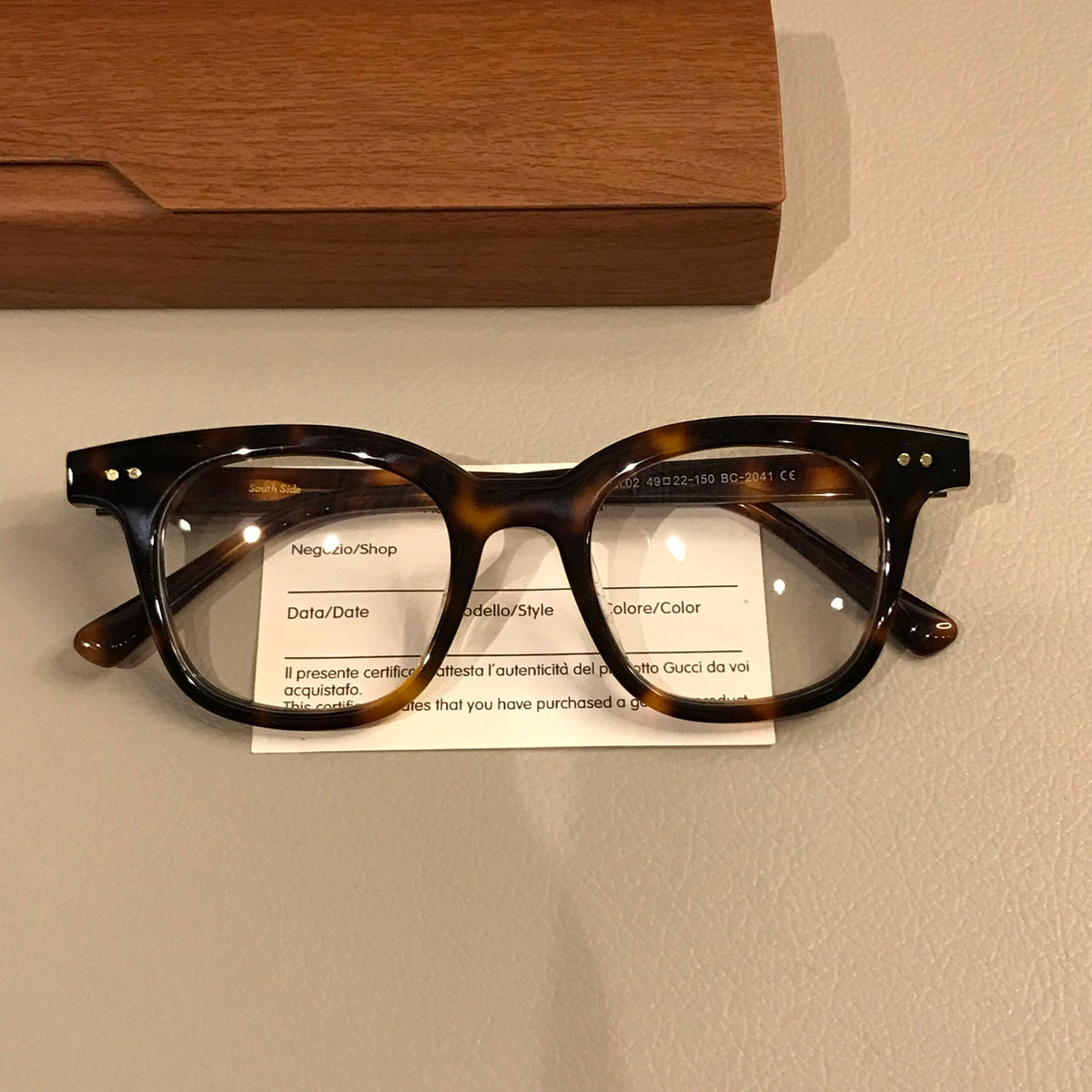 Retro Rectangle Frames | Tortoise, Corner Rivets - Tortoiseshell