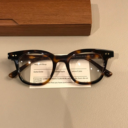 Retro Rectangle Frames | Tortoise, Corner Rivets